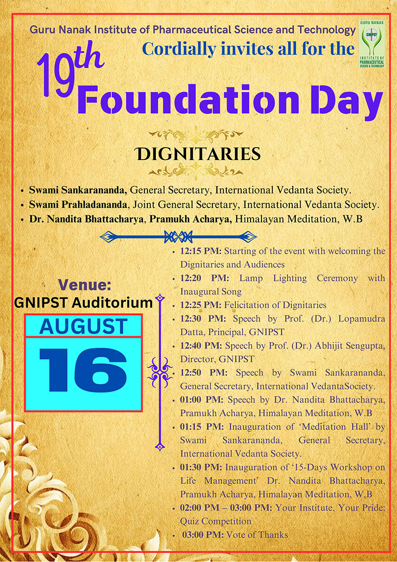 GNIPST Foundation Day